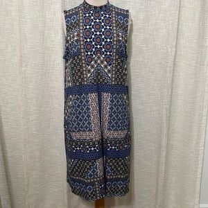 J Jill mix pattern blue dress L